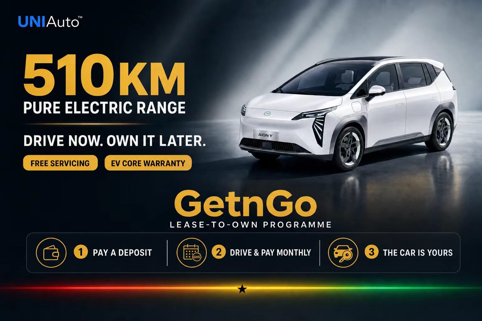 GetnGo Lease-to-Own Programme — 510km pure electric range